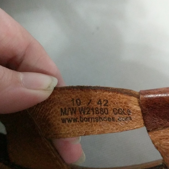 Born Rubena Strappy Wedge Sandal in Caramel Brown - size 10 - Picture 5 of 9